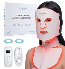Nourished Bodyskin LED Light Therapy Mask 7 Settings Silicone Face & Neck