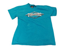 THRASHER GIRLS TIEL BLUE T-SHIRT SIZE LARGE BY GILDEN ACTIVEWEAR