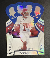 Jalen Hurts 2020 Panini Chronicles Crown Royale Draft Picks Blue Mirror #53