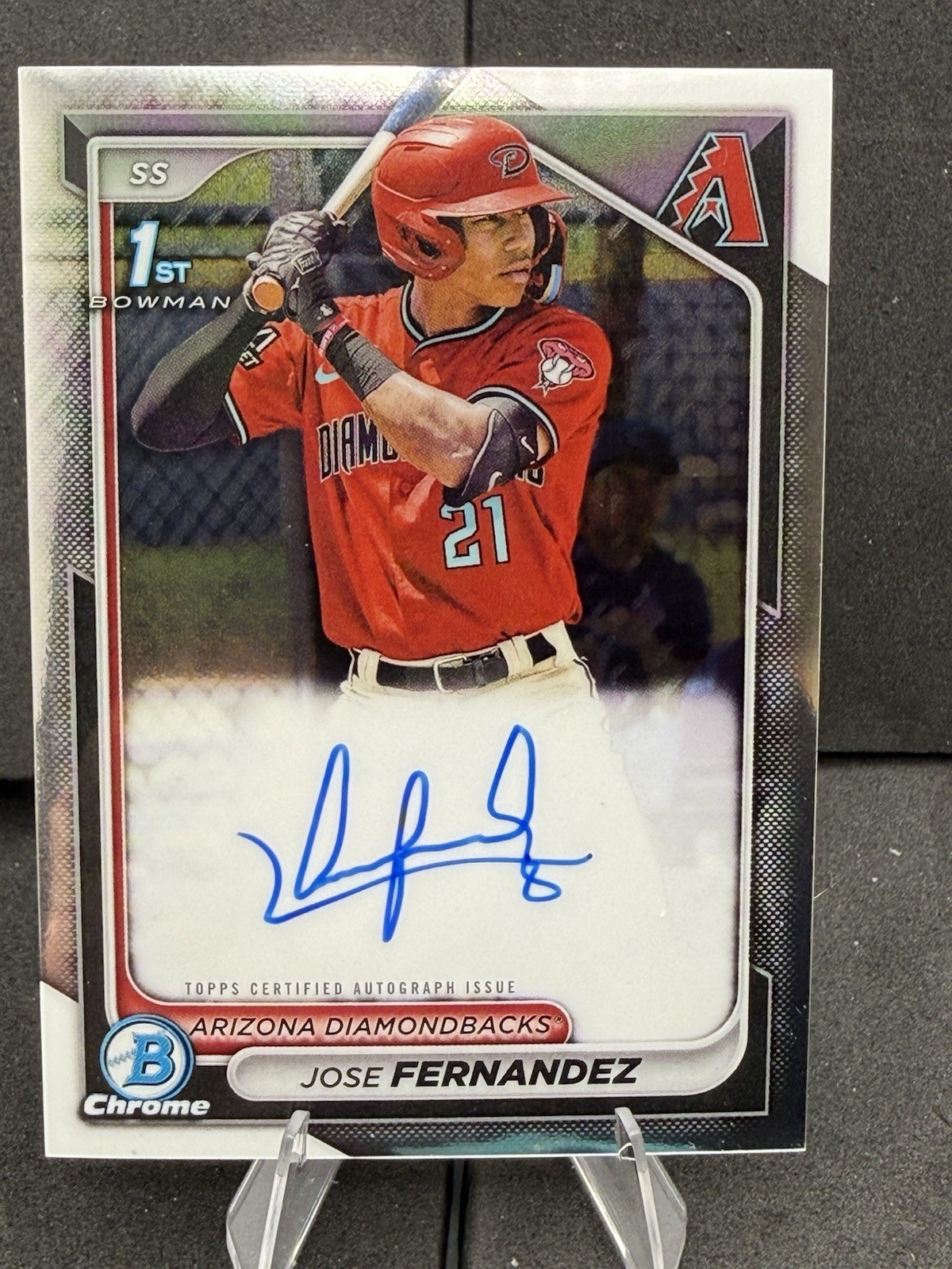 2024 Bowman Chrome - Prospect Autographs Jose Fernandez #CPA-JF (AU, RC)
