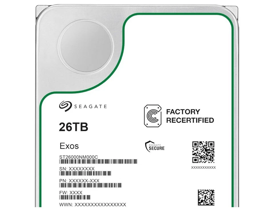 ST26000NM000C Seagate Exos 26TB 3.5" SATA 7200RPM 512MB Enterprise Hard Drive - Image 4 of 4
