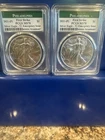 New Listing2021-P FIRST STRIKE SILVER EAGLE - T1 EMERGENCY ISSUE PCGS MS70 LOT OF 2