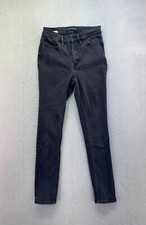 Calvin Klein Womens Size 26 Fits Small Black High Rise Skinny Jeans