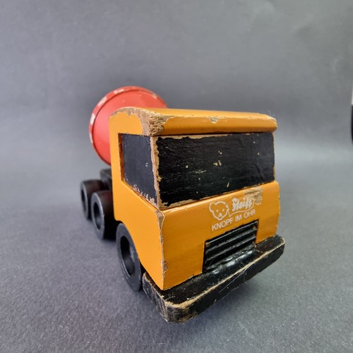 Rare Vintage STEIFF Wooden Cement Concrete Mixer Car Toy Germany Collectible - Picture 2 of 22