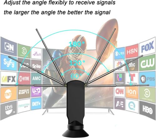 TV Antenna for Smart TV, 360ยฐ Reception Digital HD Antenna Without Cable Indoor - Picture 4 of 7