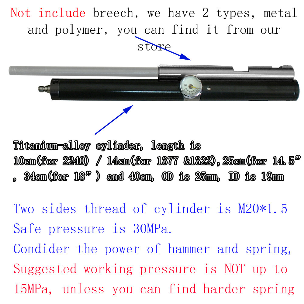 SQOTDR Kit De Conversion Haute Pression Réglable 12 G De CO2/pope à