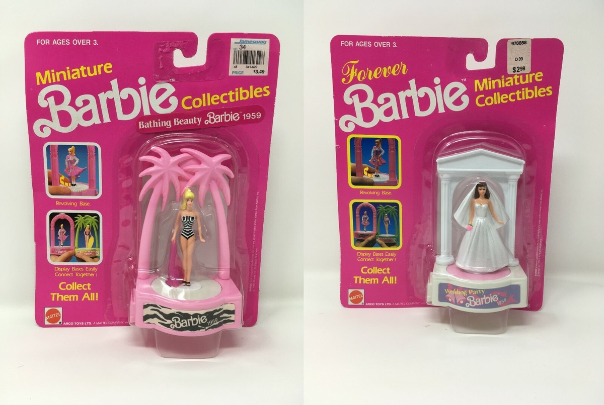 🌴 1989 -1990 Forever Miniature Barbie Collectibles FULL SET of 12