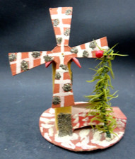 MULINO IN CARTA PER PRESEPE VINTAGE - ALTEZZA : 12 CM