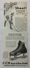 1931 CCM Hockey Skates ad ~ SHOOT!