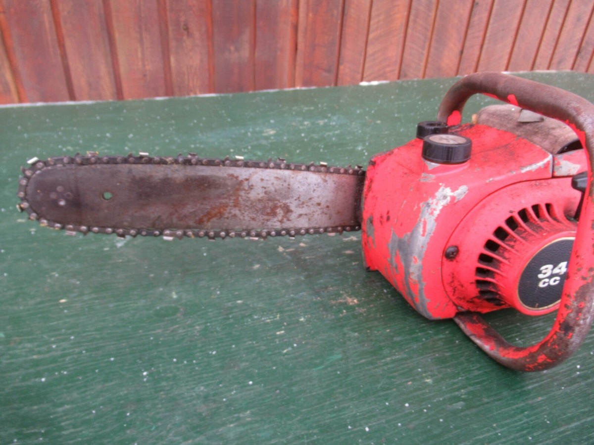 Vintage REMINGTON 34CC Chainsaw Chain Saw with 11
