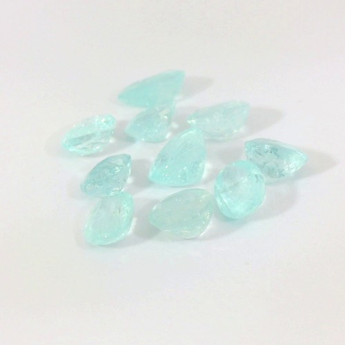 3.42 Carat NATURAL PARAIBA TOURMALINE 10pc's LOOSE GEMSTONES SEE VIDEO - Picture 4 of 11