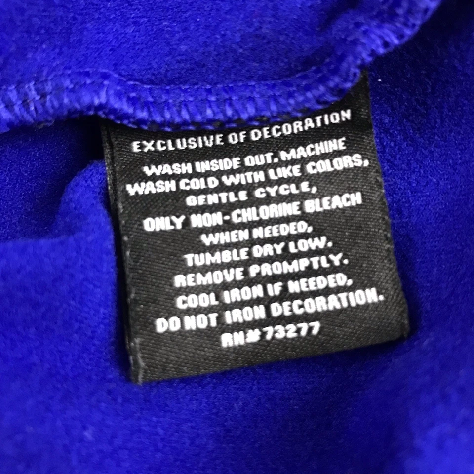 Fila Sport Sweatshirt Womens Medium Blue Full Zip Performance Activewear Top - Image 3 of 4