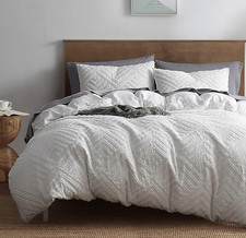 Boho Duvet Cover Queen - Boho Bedding Sets  Collections, Textured Queen Duvet C