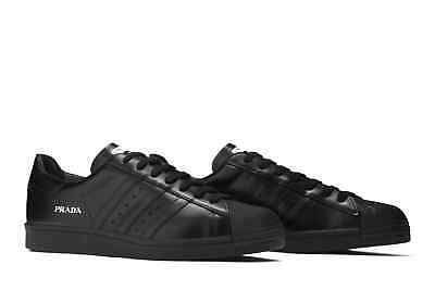 PRADA × adidas originals Superstar Black Core Black Clack PRADA × adidas originals Superstar Black Core Black Clack