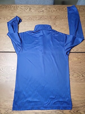 Spyder Sweater Blue US Ski Team 1/4 Zip Spider Web Graphic