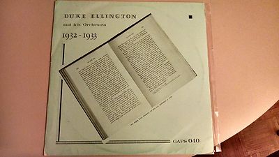 Rare Duke Ellington & His Orchestra 1932-33 jazz vinyl LP record