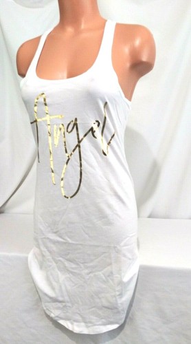Victorias Secret STRETCH COTTON MODAL ANGEL Sleepshirt TANK Night Gown NWT XS - Picture 4 of 6