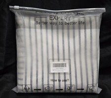 New Set of 2 YCOLL Farmhouse Pillow Covers 26x26 Euro Modern Beige Navy Stripes