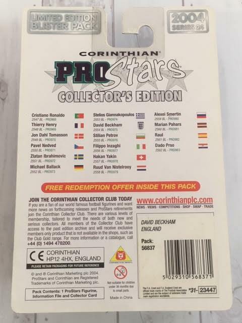 Corinthian Prostars Figure Collector's Edition, Beckham, Ronaldo