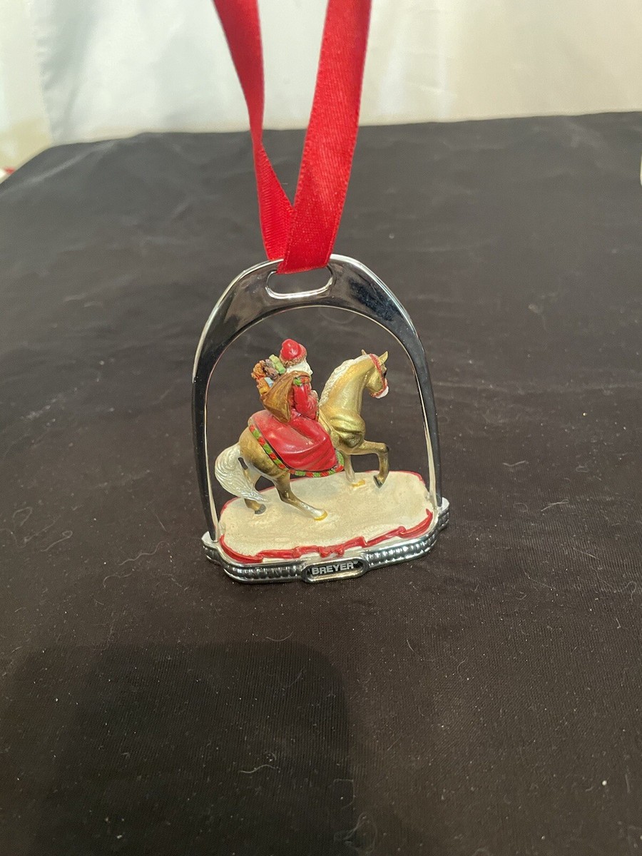 2004 Breyer Father Christmas Holiday Horse Stirrup Ornament Sixth