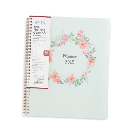 2025 Weekly and Monthly Planner Calendar, January 2025 8.5