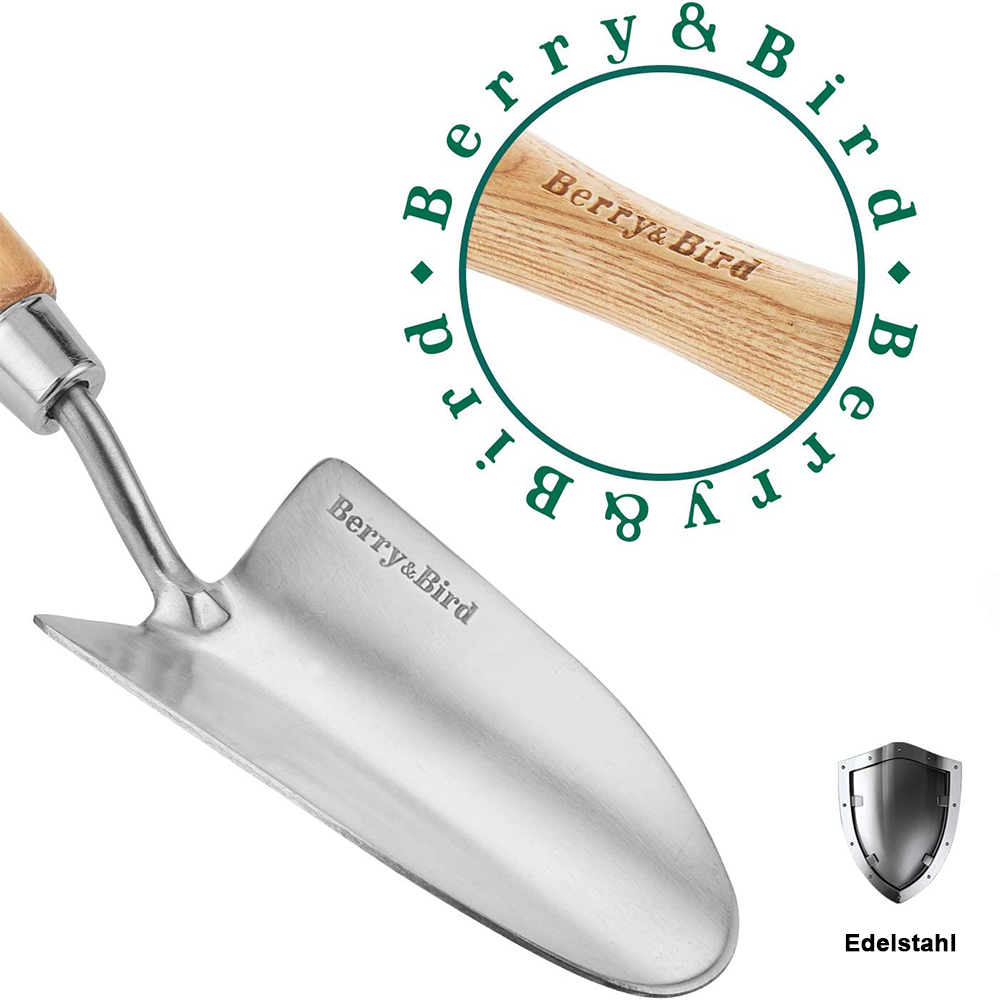 Berry&Bird Garten Handschaufel Blumenkelle Pflanzschaufel 10 Jahre