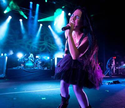 Amy Lee of Evanescence at the Carnival of Madness tour 2012 at DTE- Old Photo 6