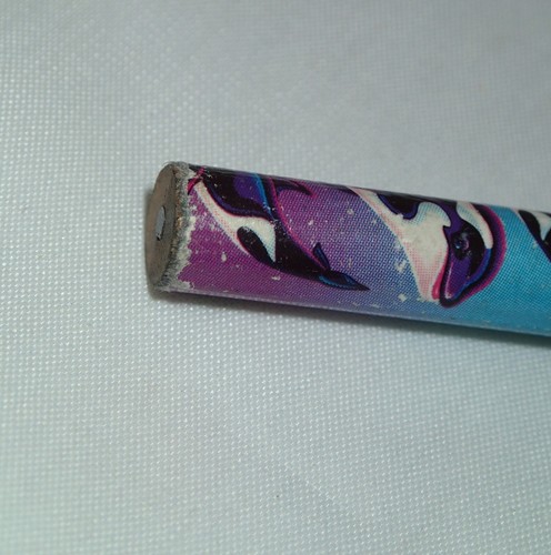 RARE Vintage Lisa Frank PENCIL PRINTS ORCA WHALE ERASER STAMP Unsharpened LFI - Picture 18 of 23
