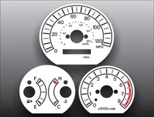 White Face Gauges for 2002-2003 Mitsubishi Galant