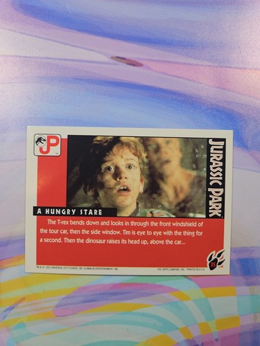 1993 Topps Jurassic Park Gold | A Hungry Stare #35 - Bild 2 von 2