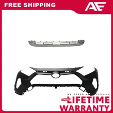 Front Bumper Cover + Trim Kit For 2019-2021 Toyota RAV4