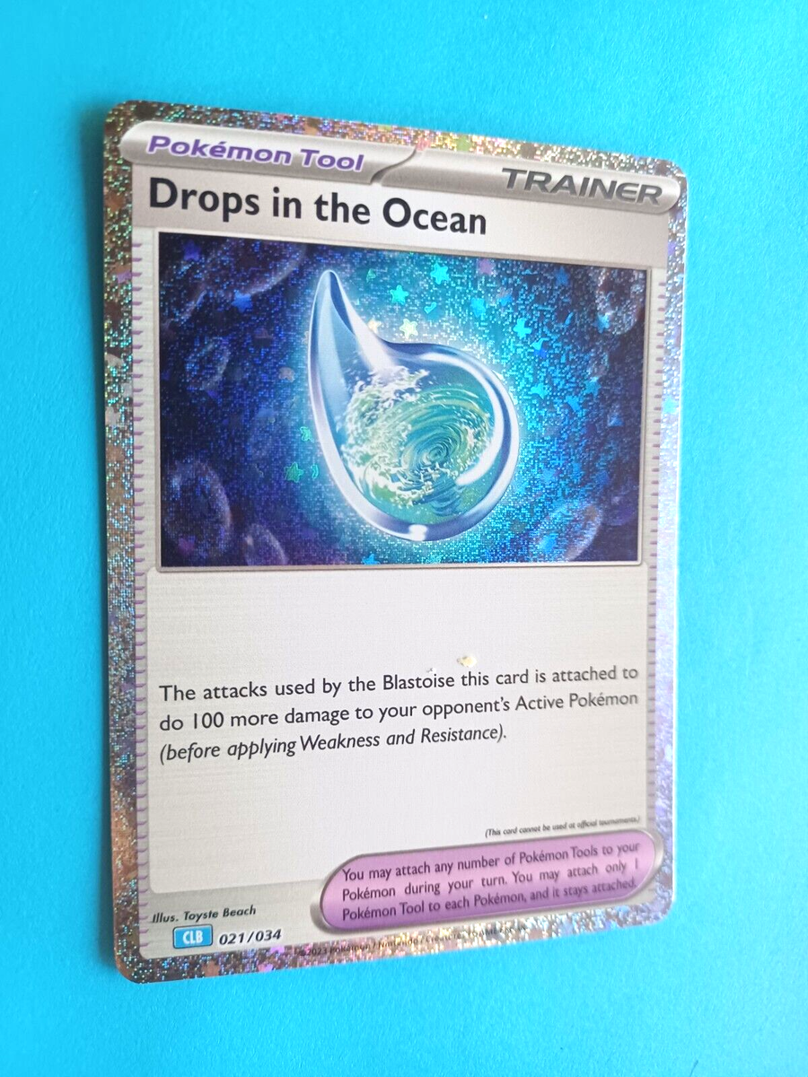 drops in the ocean pokemon card 025/032 CLK Game Classic Japanese Holo Tool Rarity POKEMON CLASSIC COLLECTION DROPS IN