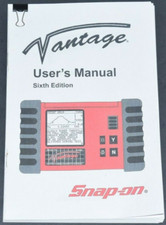 Snap-on Mt2400 Vantage Diagnostic Meter Sixth Edition Instruction Manual Only