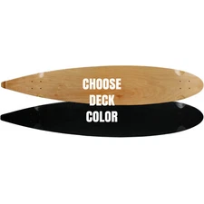 MOOSE Longboard Skateboad Deck 9" x 47" Pintail Cruiser Maple