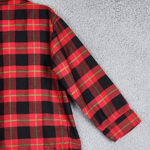 DISNEY STORE Pajama Top Boys Size 3 Red Mickey Mouse Christmas Flannel Shirt - Picture 15 of 19