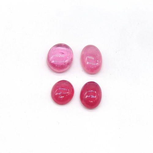 Oval pink tourmaline gemstone, pink tourmaline cabochons, 9x7 pink tourmaline - Imagen 4 de 9