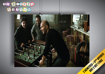 Poster Zidane Pele Maradona Legende Fußball Wandbild