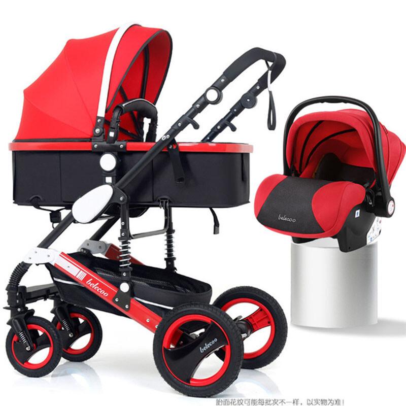 pram with suspension