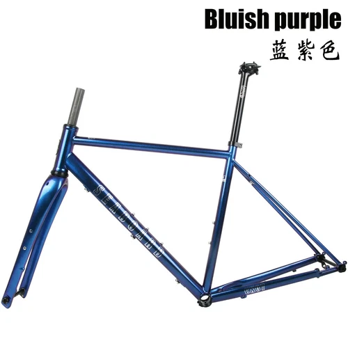 700C Carbon Road Bicycle Frameset Steel Gravel Off-Road Bike Frame Disc Brake - Picture 33 of 36