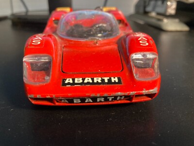 Politoys Italie 1/25 Vintage Abarth 2000 Réf 584 Orange - Très Bon État
