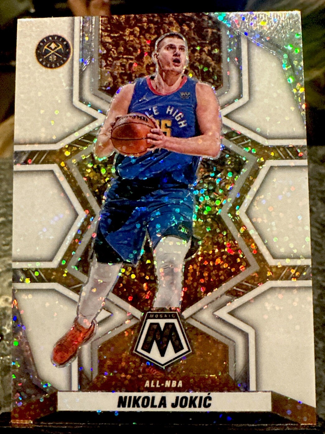 2021 Mosaic Basketball Nikola Jokic White Sparkle #283 3 Time MVP