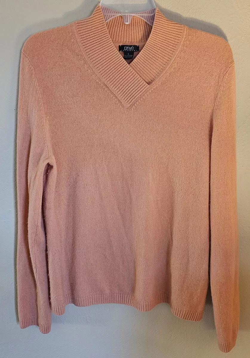 Peach cashmere clearance sweater