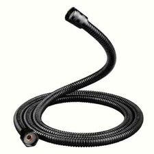 Black 2 meter Stainless Steel Shower Hose Replacement Flexible Bathroom Pipe