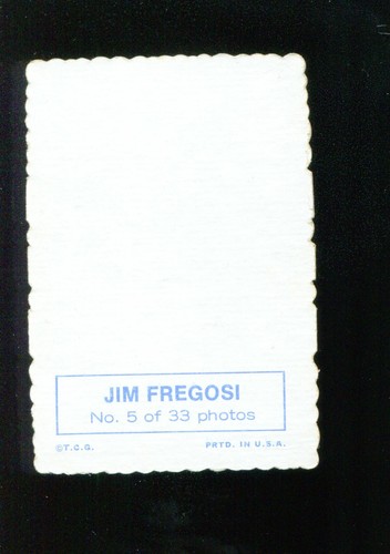 1969 TOPPS DECKLE EDGE SET BREAK # 5 JIM FREGOSI ANGELS MSS001 - Picture 2 of 2