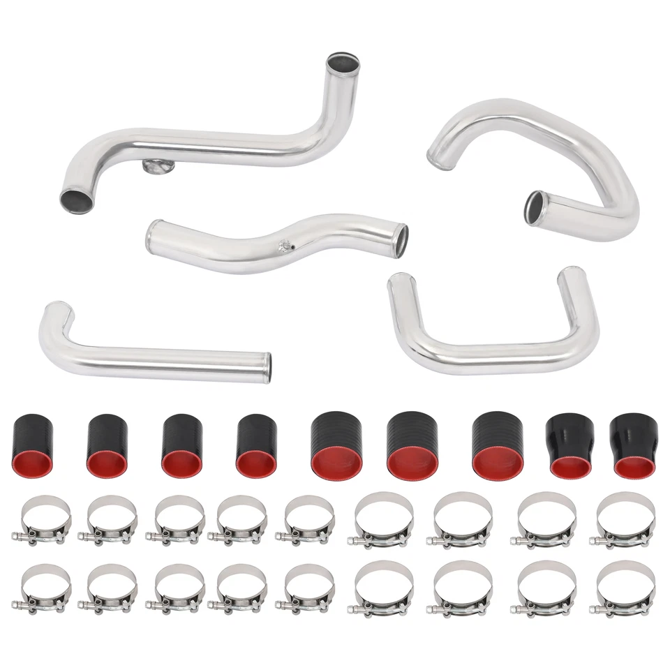 Polished Intercooler Pipe & Boot Kit For Acura Integra For Honda Del Sol 1990-01 - Image 2 of 4