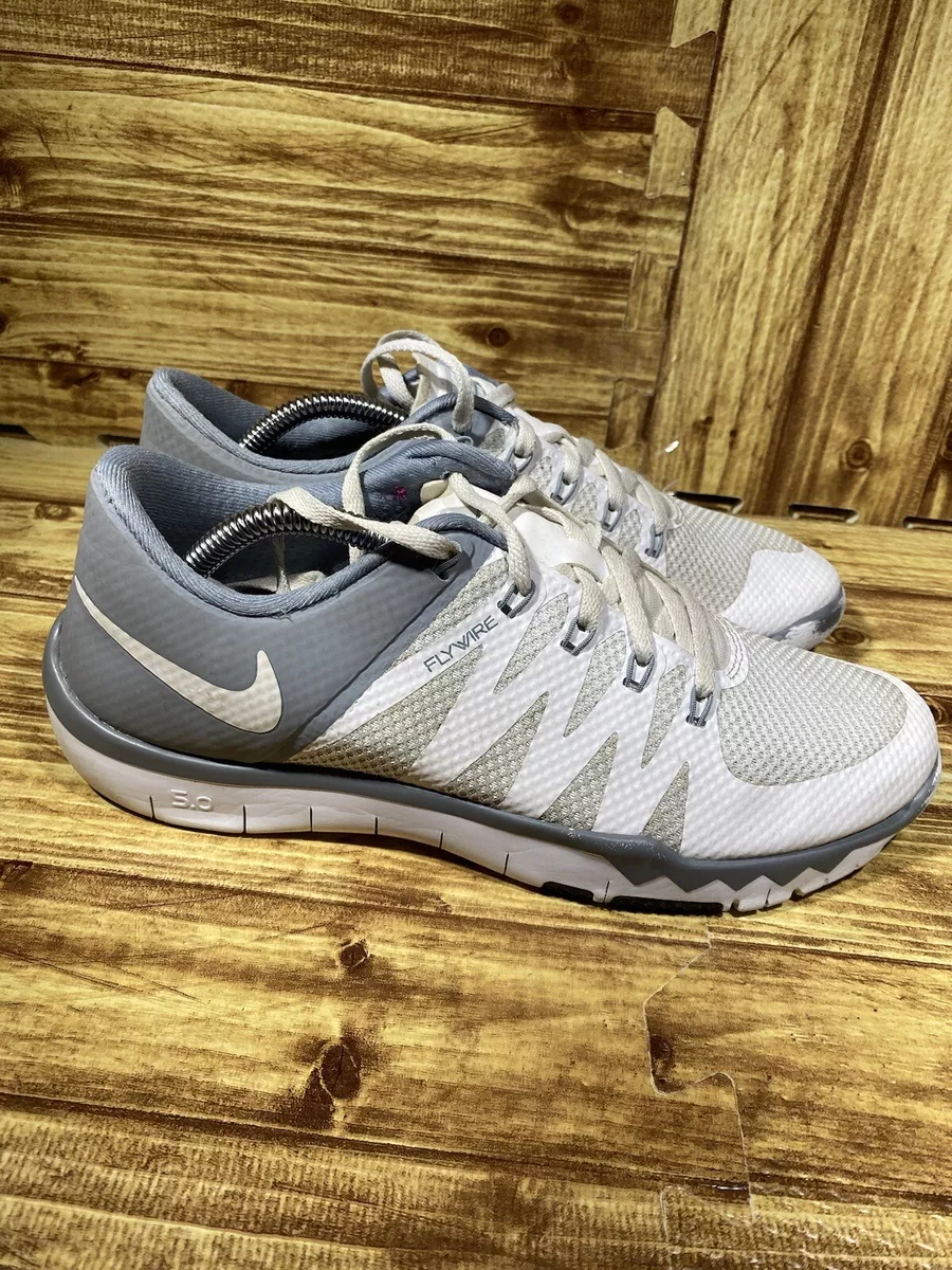 Nike Mens Free Trainer 5 V6 719922 110 Gray Running Shoes Sneakers