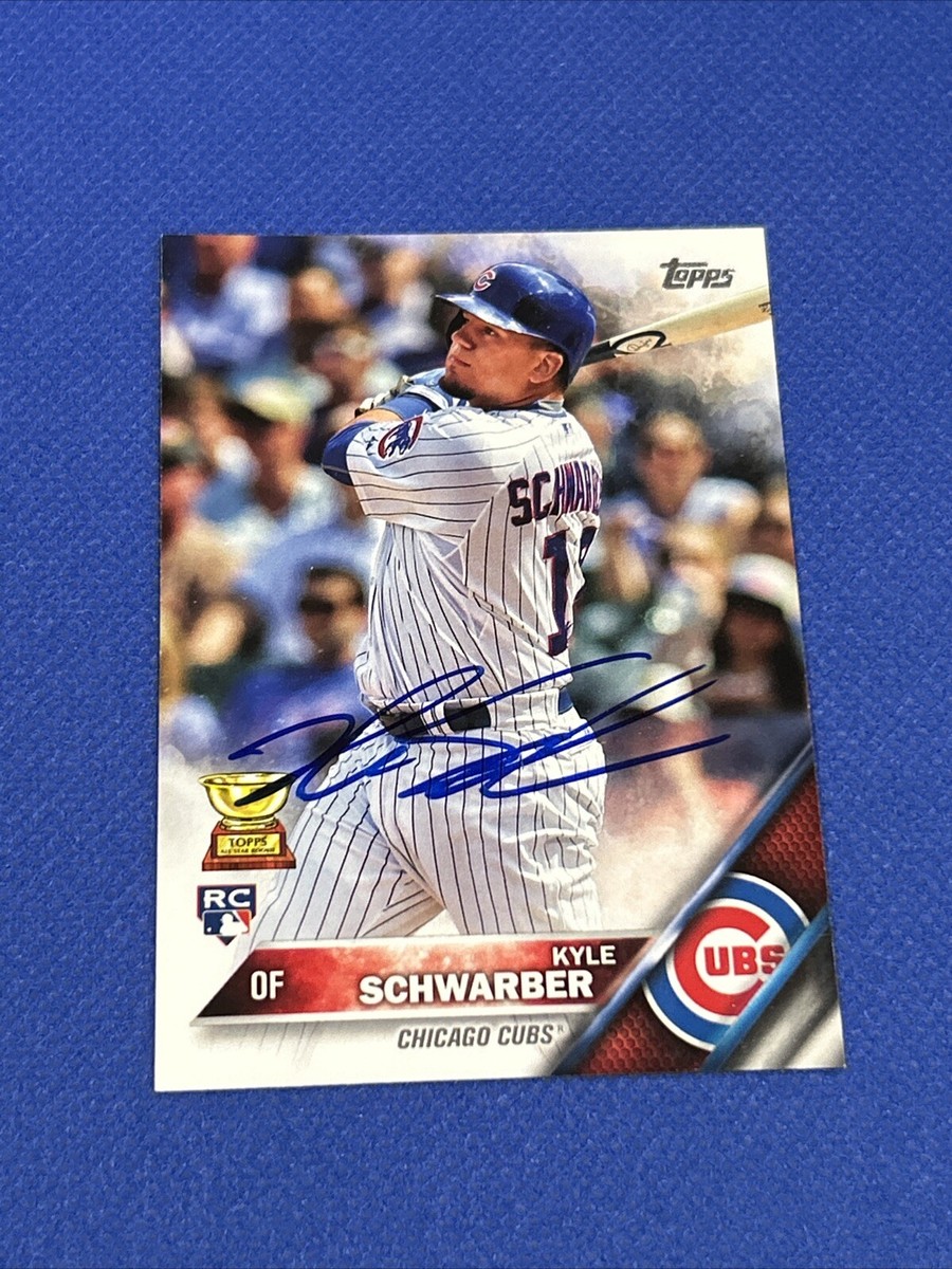Kyle Schwarber Rookie Signed Autograph Card Topps Auto