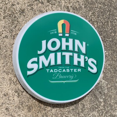 JOHN SMITHS BITTER beleuchtetes LED-Barschild Logo Pub Lager Bier Ale Mann Höhle Garage