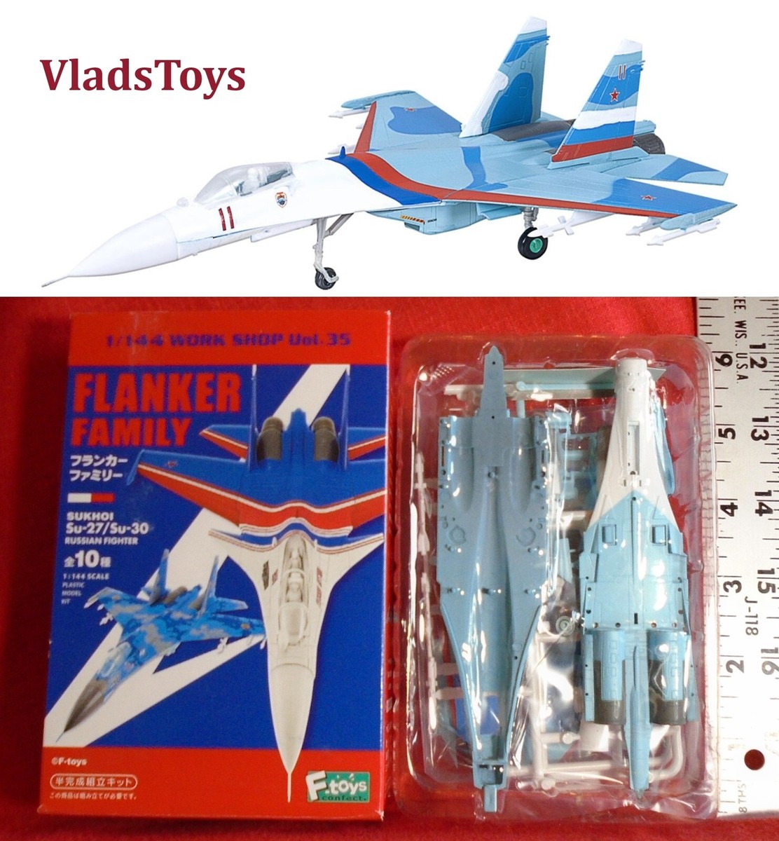 Flanker All Red 27s F-Toys 1/144 Flanker Family Sukhoi Su-27S