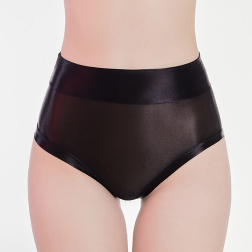 Mutandine donna ultrasottili olio trasparente lucide biancheria intima boxer slip mutandine - Foto 2 di 21